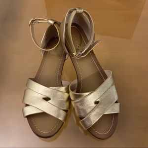 SOLD Aldo Gold Sandals